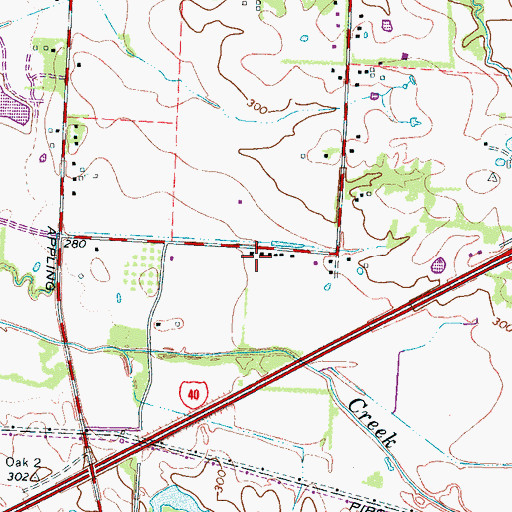 Topographic Map of Kingdom Hall of Jehovahs Witnesses, TN