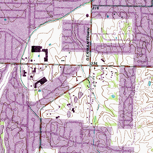 Topographic Map of Korean United Presbyterian Church, TN