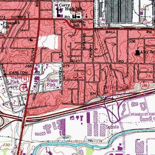 Topographic Map of Lincoln Missionary Baptist Church, TN