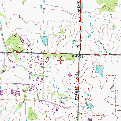 Topographic Map of Memphis Pentecostal Assembly Church, TN