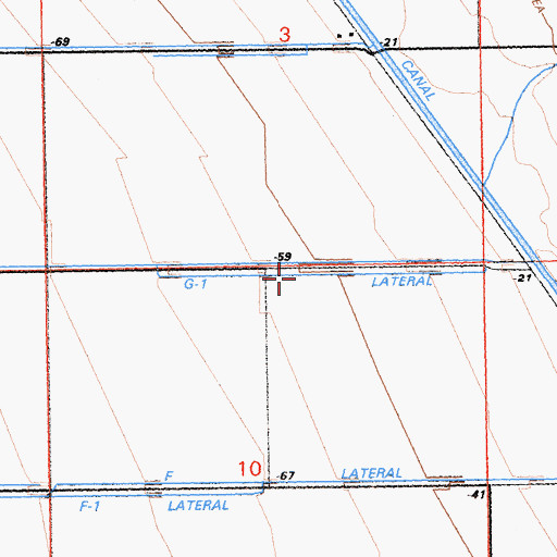 Topographic Map of G-I Lateral, CA
