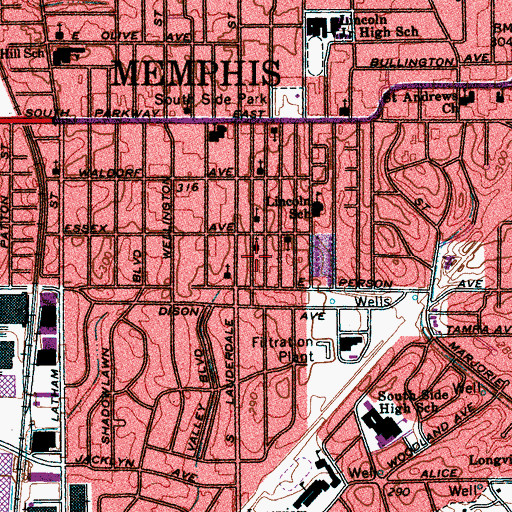 Topographic Map of Mission Global Ministries, TN