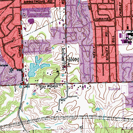 Topographic Map of Mount Joyner Missionary Baptist Church, TN