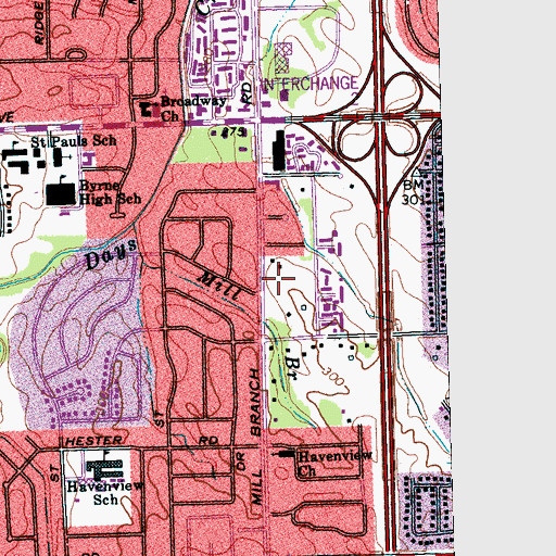 Topographic Map of New Beginning Missionary Baptist Church, TN
