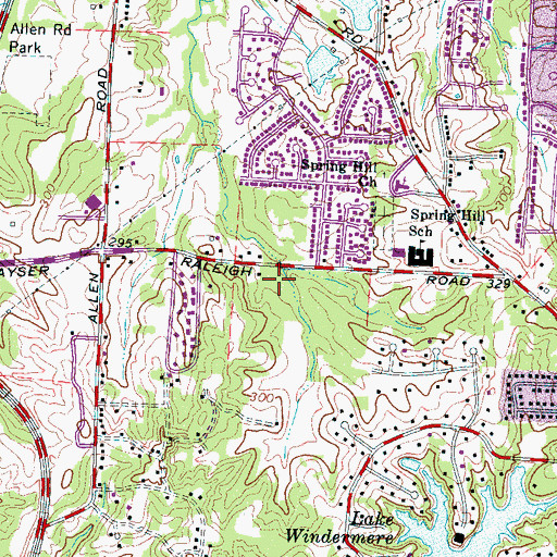 Topographic Map of New Dimensions Ministries, TN