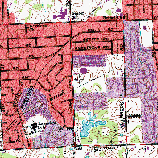 Topographic Map of New Mount Sinai Missionary Baptist Church, TN