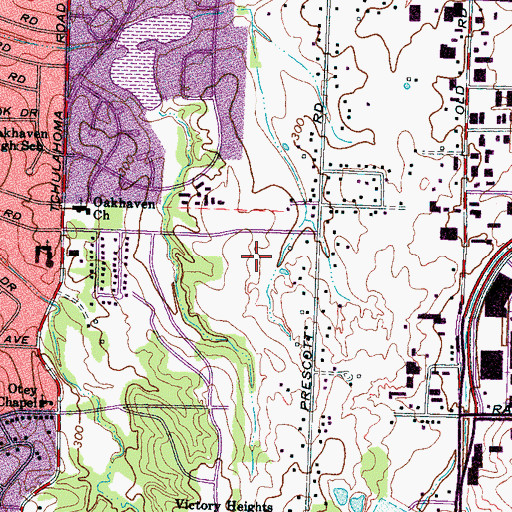 Topographic Map of New Shiloh Holiness Christian Center Church, TN