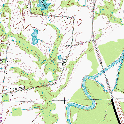 Topographic Map of New Testament Gospel Christian Church, TN