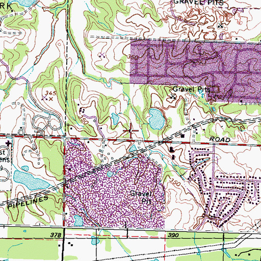 Topographic Map of Pentecostal Praise Church of God In Christ, TN