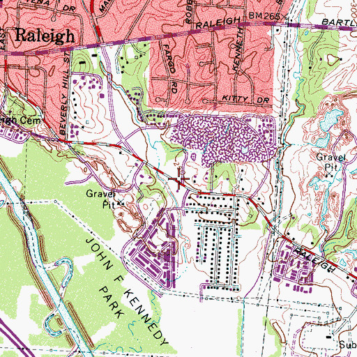 Topographic Map of Primera Iglesia Hispana Adventista Seventh Dia, TN