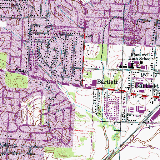 Topographic Map of Providence Reformed Presbyterian Church, TN