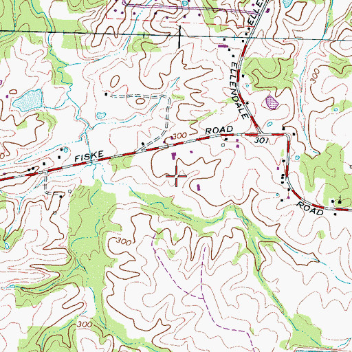 Topographic Map of Quail Ridge Church of Christ, TN
