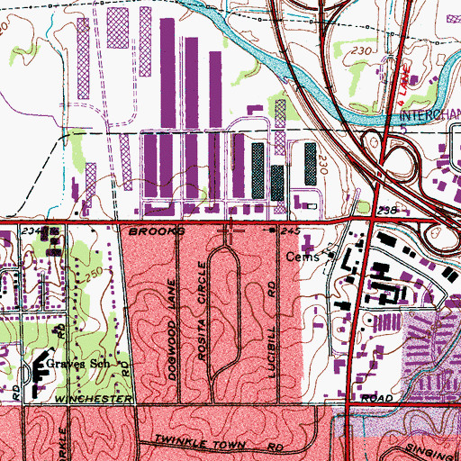 Topographic Map of Solomon Temple Missionary Baptist Church, TN