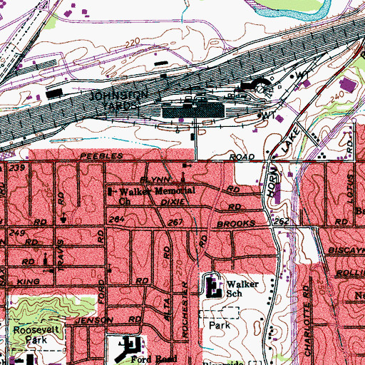 Topographic Map of Spirit of Life Temple, TN