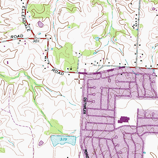Topographic Map of The Church of Jesus Christ of Latter Day Saints, TN