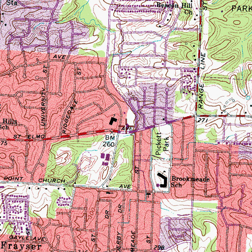 Topographic Map of The Church of Jesus Christ of Latter Day Saints, TN