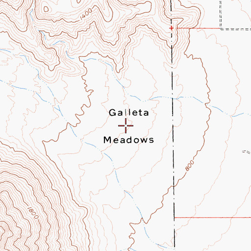 Topographic Map of Galleta Meadows, CA
