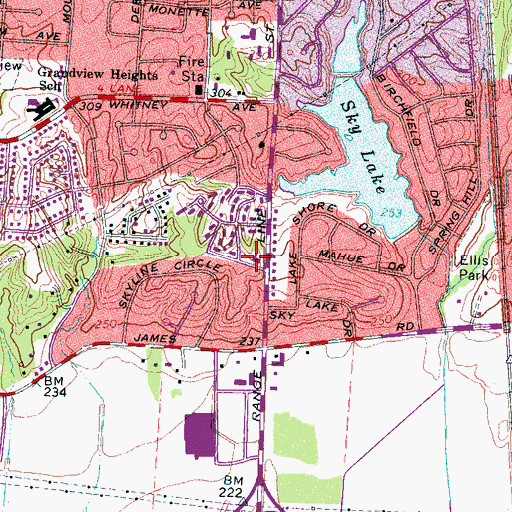 Topographic Map of United Community Outreach Worship Center, TN