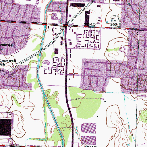 Topographic Map of Victory Church, TN