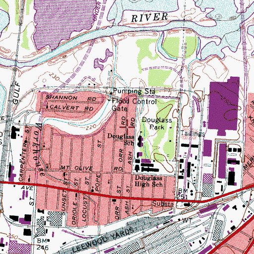 Topographic Map of Willing Souls Missionary Baptist Church, TN