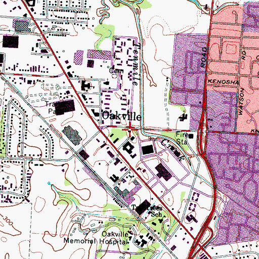 Topographic Map of Zoe Baptist Church, TN