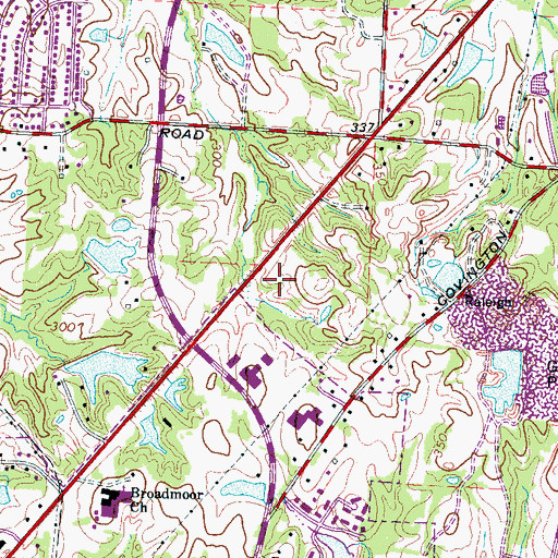 Topographic Map of HealthSouth Rehabilitation Hospital North, TN