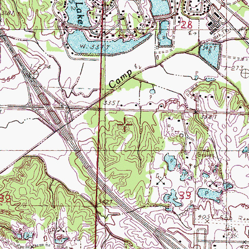 Topographic Map of Parkwood Behavioral Health System Treatment Center, MS