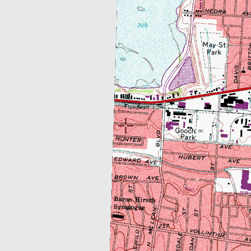 Topographic Map of Quality Care Center of Memphis, TN