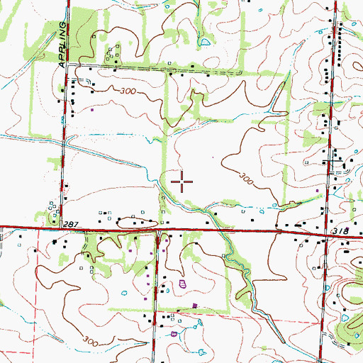 Topographic Map of Saint Francis Hospital Bartlett, TN
