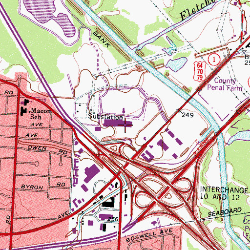 Topographic Map of Perimeter Mall Shopping Center, TN
