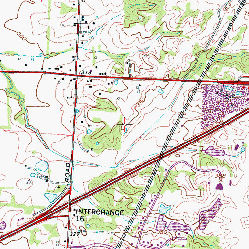 Topographic Map of Wolfchase Galleria, TN