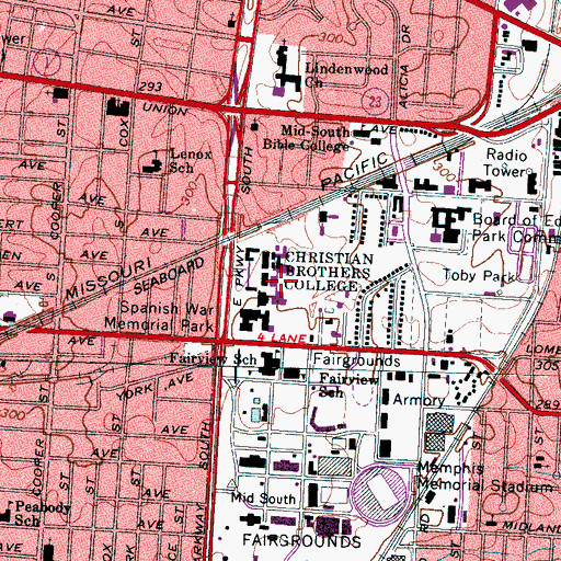 Topographic Map of Buckman Quadrangle, TN