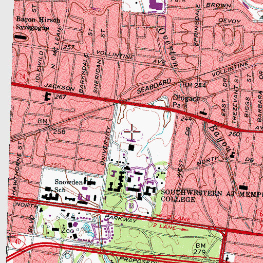 Topographic Map of Fargason Field, TN