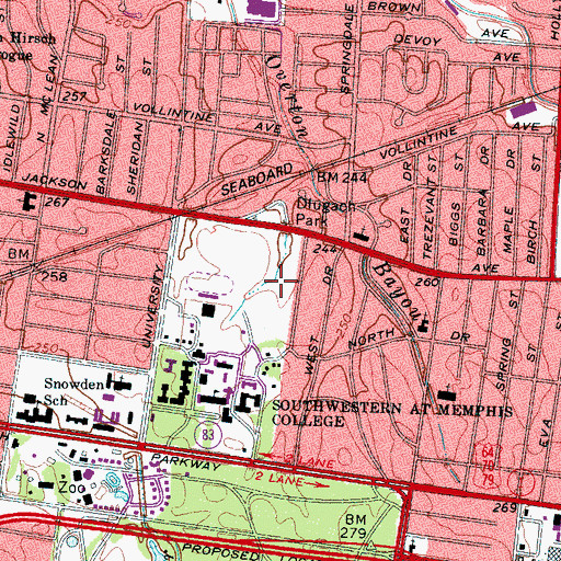 Topographic Map of Solomon Field, TN