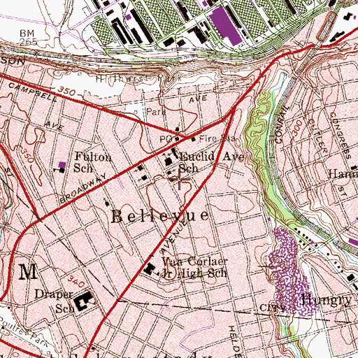 Topographic Map of Kingdom Hall of Jehovahs Witnesses, NY