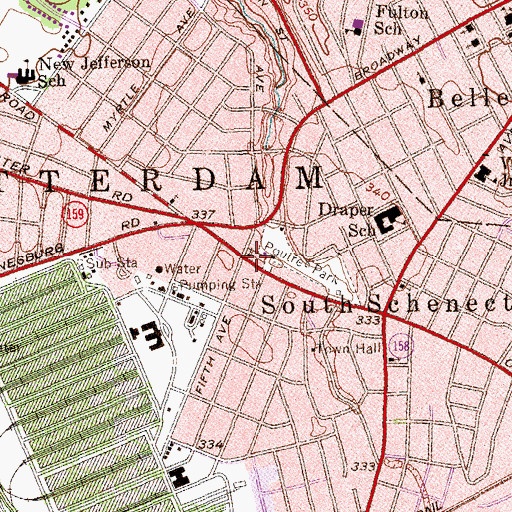 Topographic Map of Trinity Reformed Church, NY