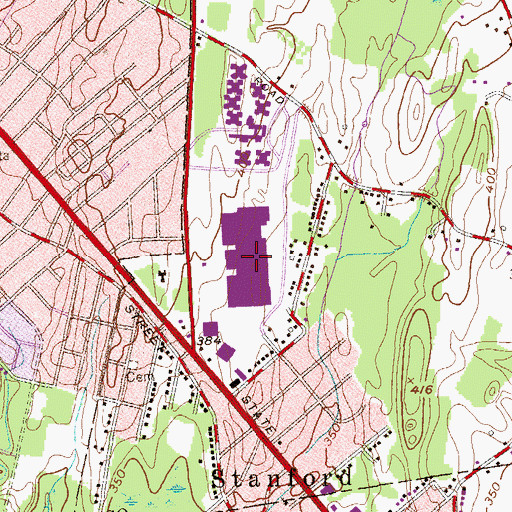 Topographic Map of Mohawk Mall Shopping Center, NY