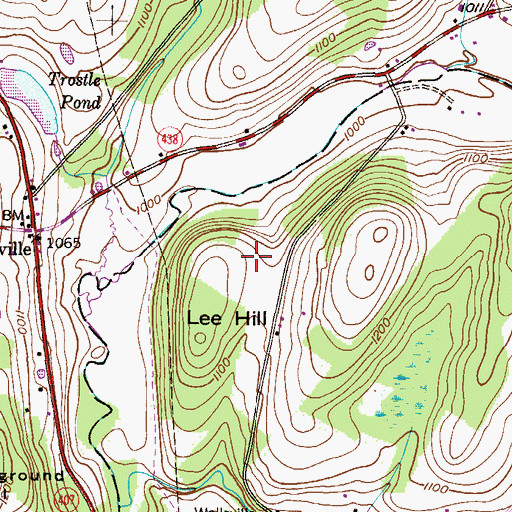 Topographic Map of Lackawanna State Park, PA