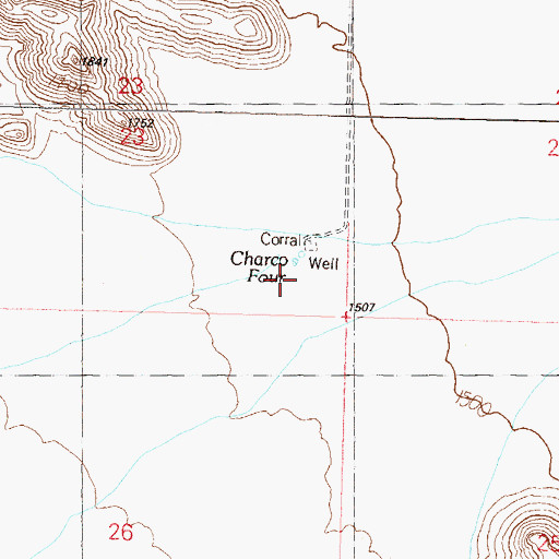 Topographic Map of Charco Four, AZ