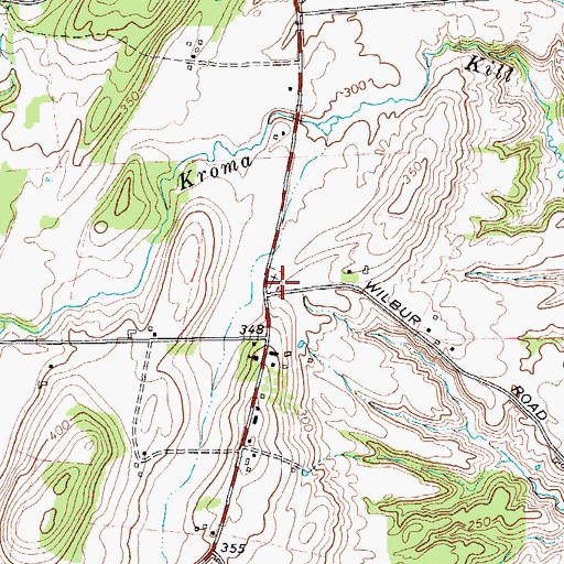 Topographic Map of Quaker Church Cemetery, NY