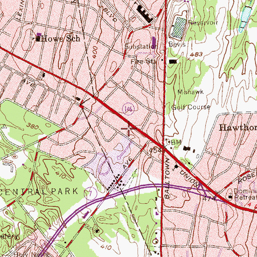 Topographic Map of Beth Israel Education Center, NY