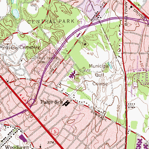 Topographic Map of Children's Home of Schenectady, NY
