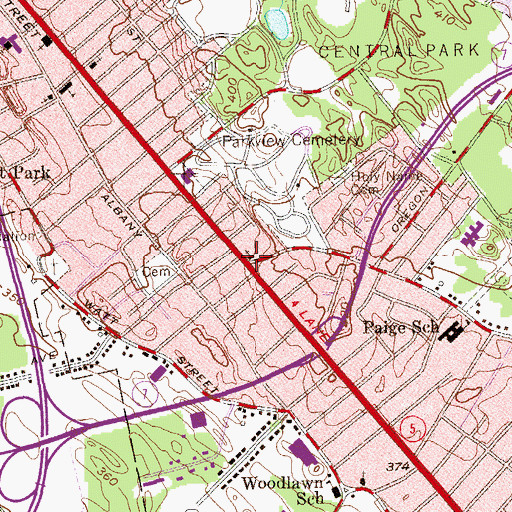 Topographic Map of Stanford United Methodist Church, NY