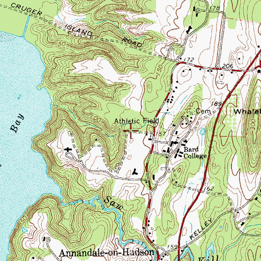 Topographic Map of Hopson Cottage, NY