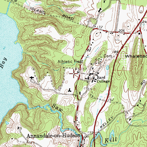 Topographic Map of Fisher Studio Art Building, NY