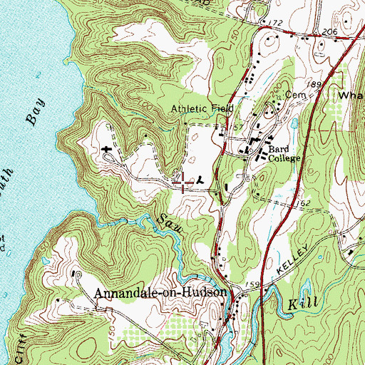Topographic Map of Williams Residence Hall, NY