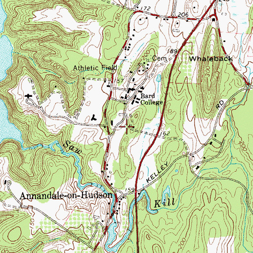 Topographic Map of Carriage House, NY