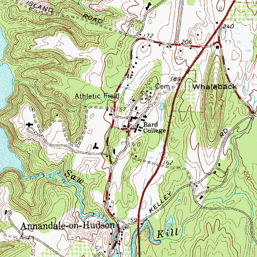 Topographic Map of Ludlow Hall, NY