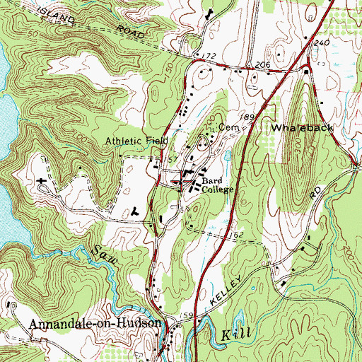 Topographic Map of Preston Hall, NY