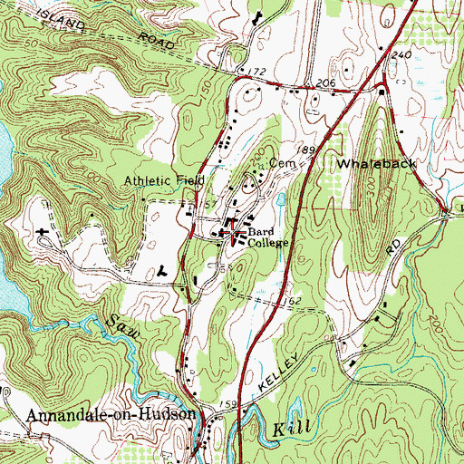 Topographic Map of Aspinwall Hall, NY